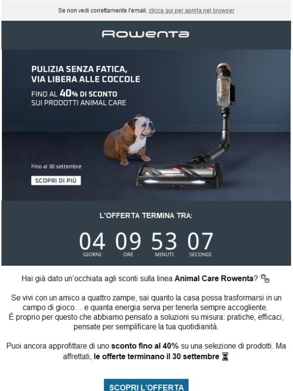 🚨Ultimi giorni! Fino al 40% di sconto sulla linea Animal Care