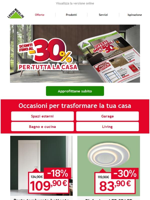 Ultimi giorni: sconti fino al -30% ⏳