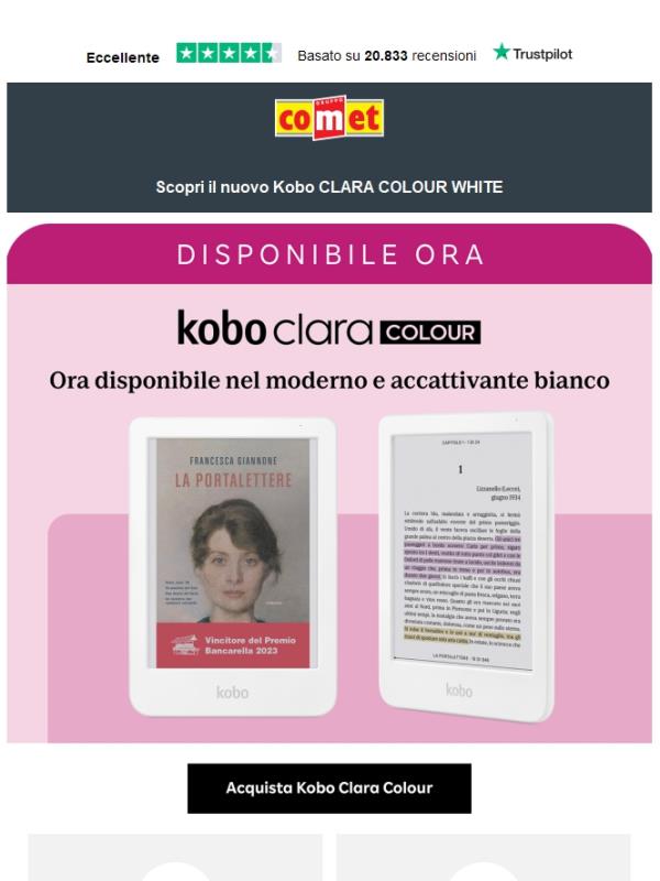 Nuovo Kobo Clara Colour White 📱