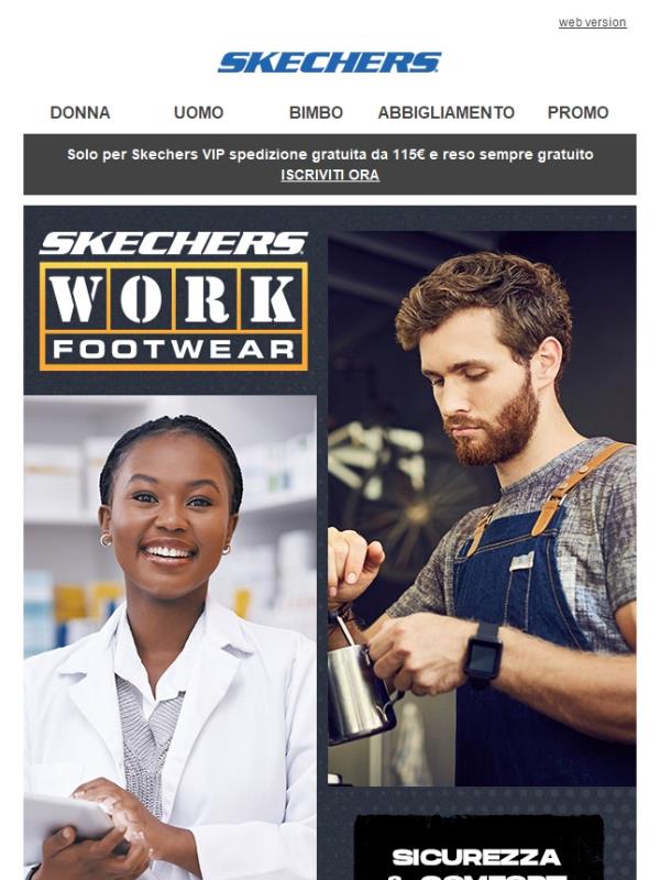 Scopri il Comfort di Skechers Work