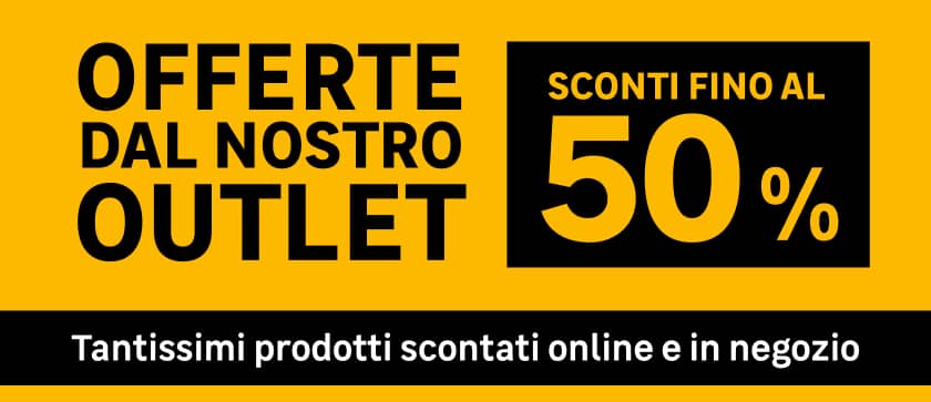 offerte outlet con sconti fino al 50%