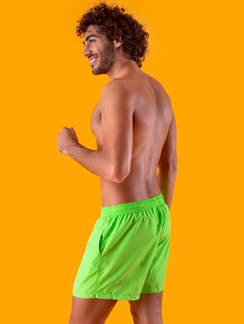Image of COSTUME UOMO SHORTS VERDE FLUO'