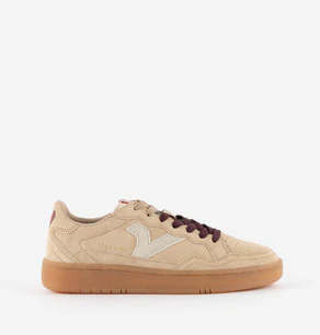 Victoria Sneakers Donna Bassa in Pelle Beige Multi
