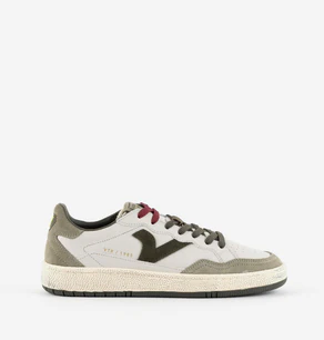 Sneakers Victoria Uomo Bassa in Pelle Verde Multi