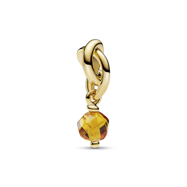 November Honey Eternity Circle Dangle Charm
