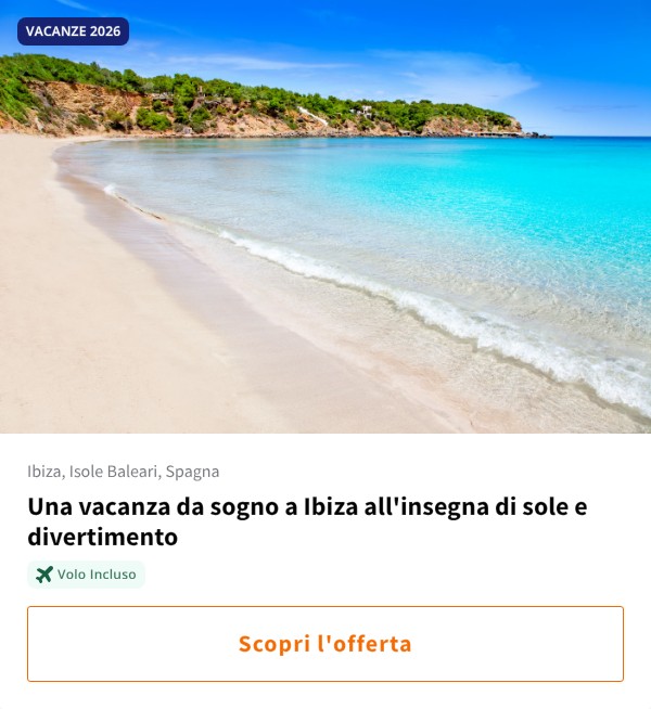 Una vacanza da sogno a Ibiza all'insegna di sole e divertimento