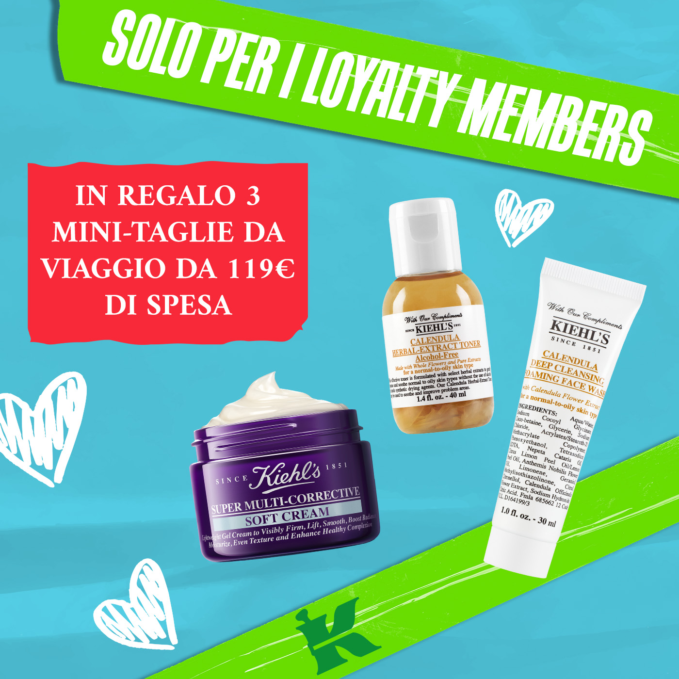 Solo per i Loyalty Members - In regalo 3 mini-taglie da viaggio a partire da 119€ di spesa!