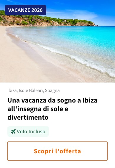 Una vacanza da sogno a Ibiza all&#x27;insegna di sole e divertimento