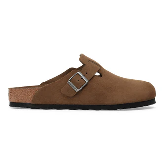 Sandalo Boston in Pelle Scamosciata / Marrone