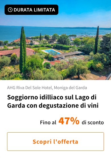 Soggiorno idilliaco sul Lago di Garda con degustazione di vini