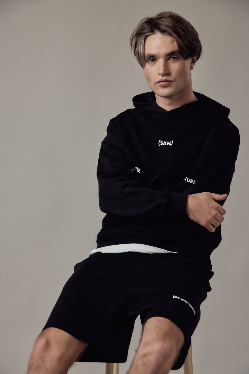 Felpa con Cappuccio Loose Fit