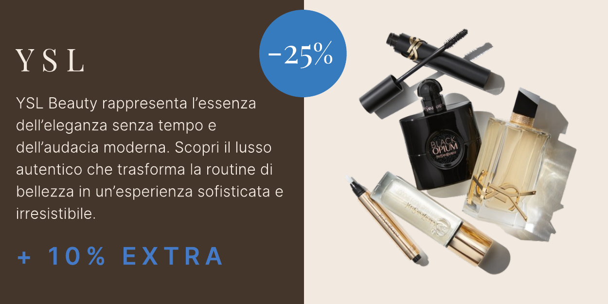 25 per cento di sconto su ysl