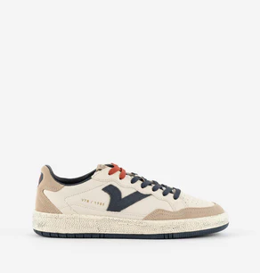 Sneakers Victoria Uomo Bassa in Pelle Blu Multi