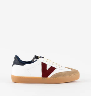 Victoria Sneakers Donna Bassa Pelle Bianco Multi