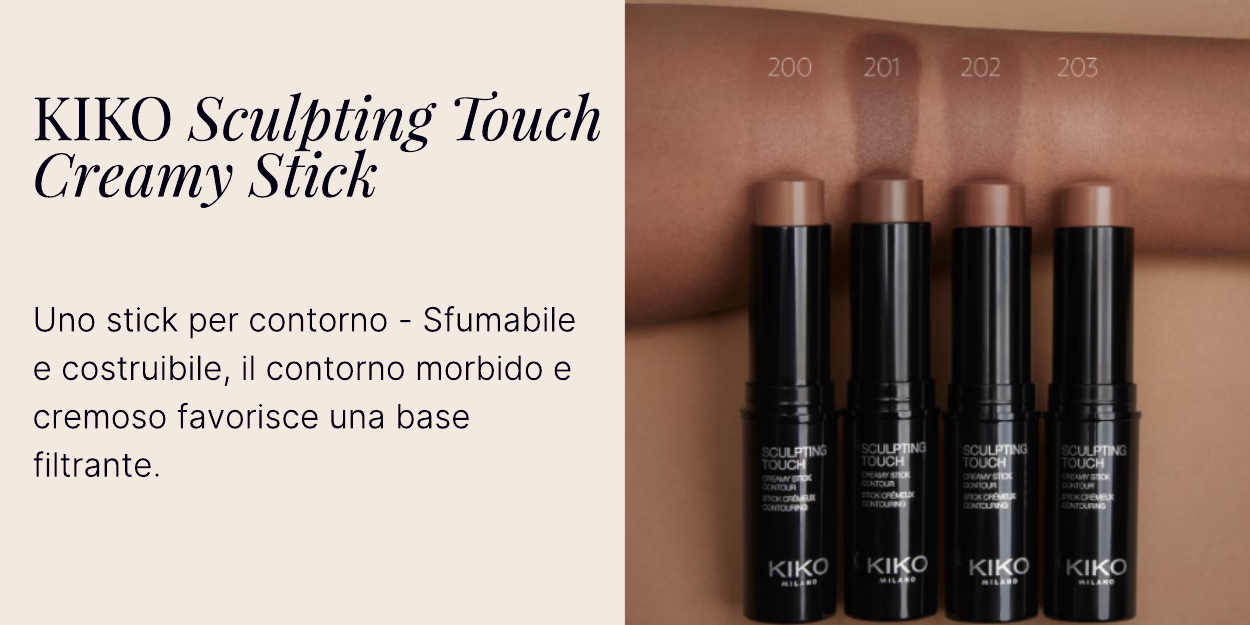 KIKO Milano Sculpting Touch Creamy Stick Contour 10g (Various Shades)