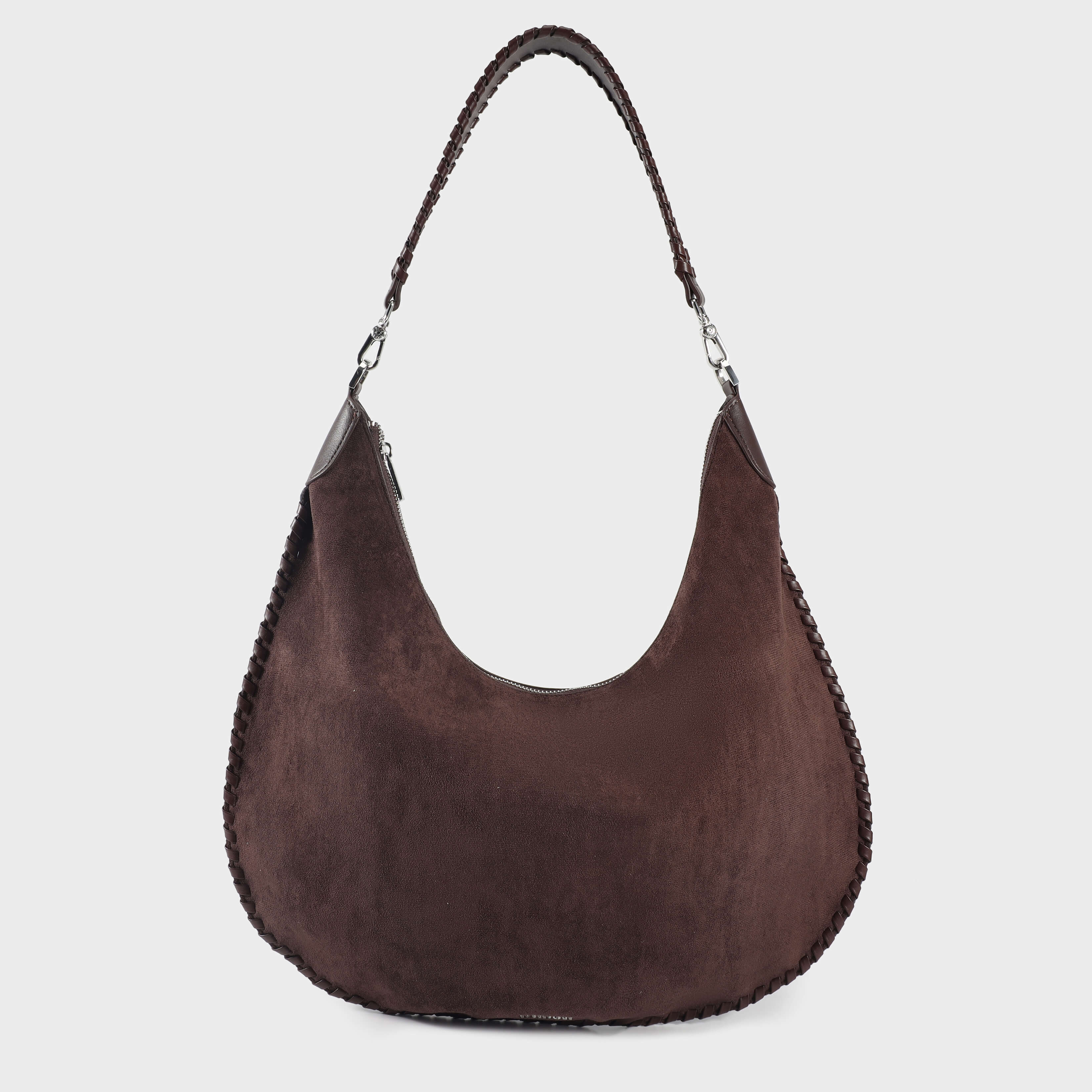 Image of BORSA A SPALLA AURORA - BROWN