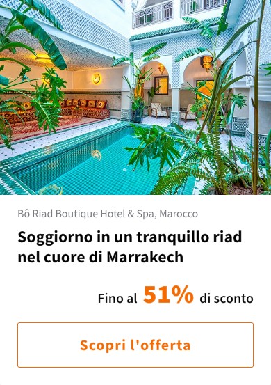 Soggiorno in un tranquillo riad nel cuore di Marrakech