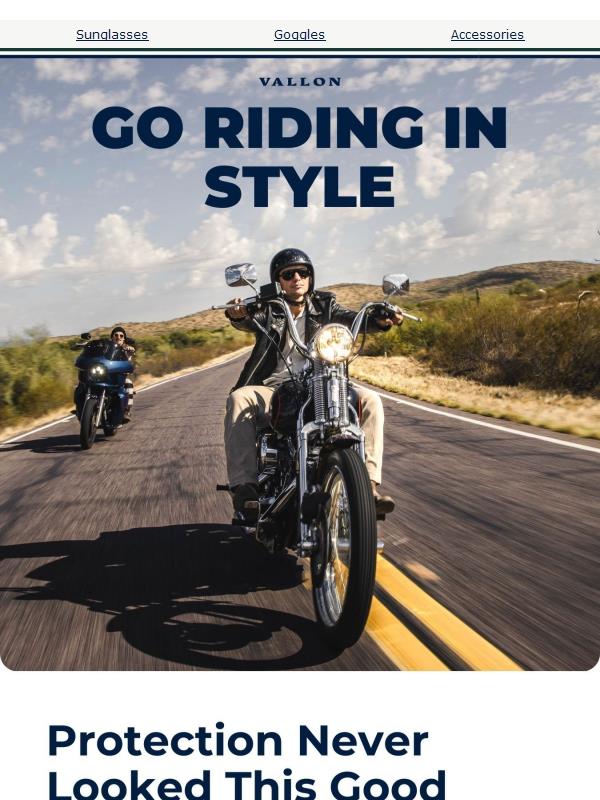 Go riding in style 🕶️
