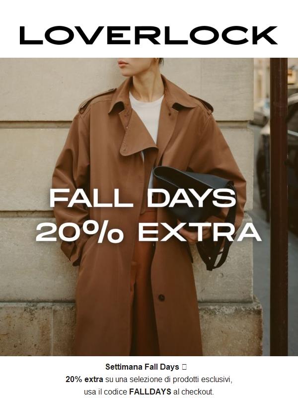 Fall Days Week | 20% extra di sconto! 🍂