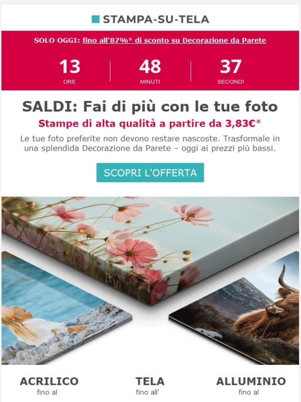 ⚡ Solo oggi: fino all'87% di sconto su Decorazione da Parete di alta qualità