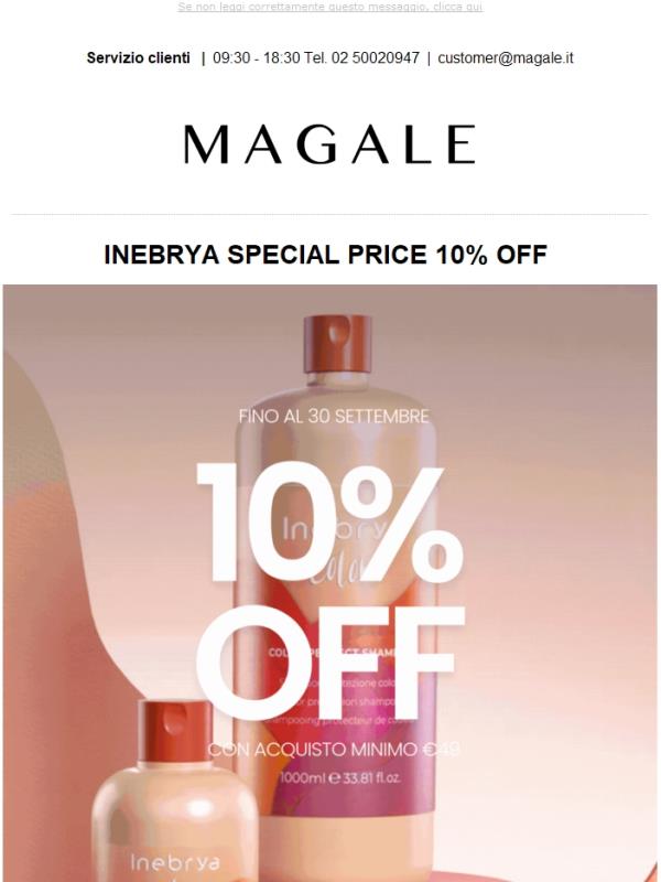 Special price -10% su Inebrya💜🧡