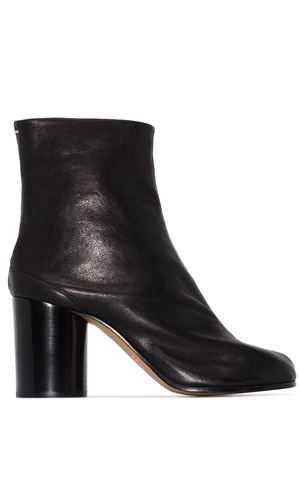 Tabi leather ankle boots