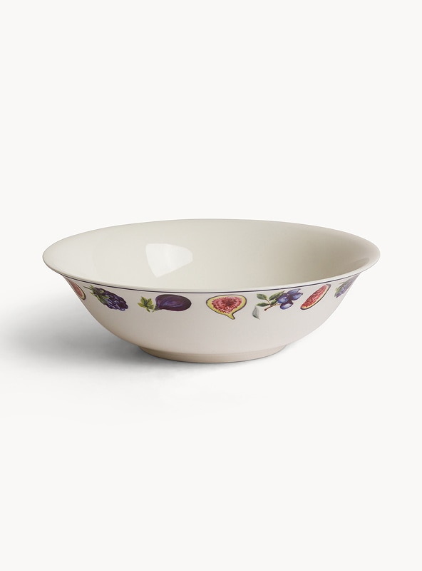 Insalatiera new bone china motivo fichi
