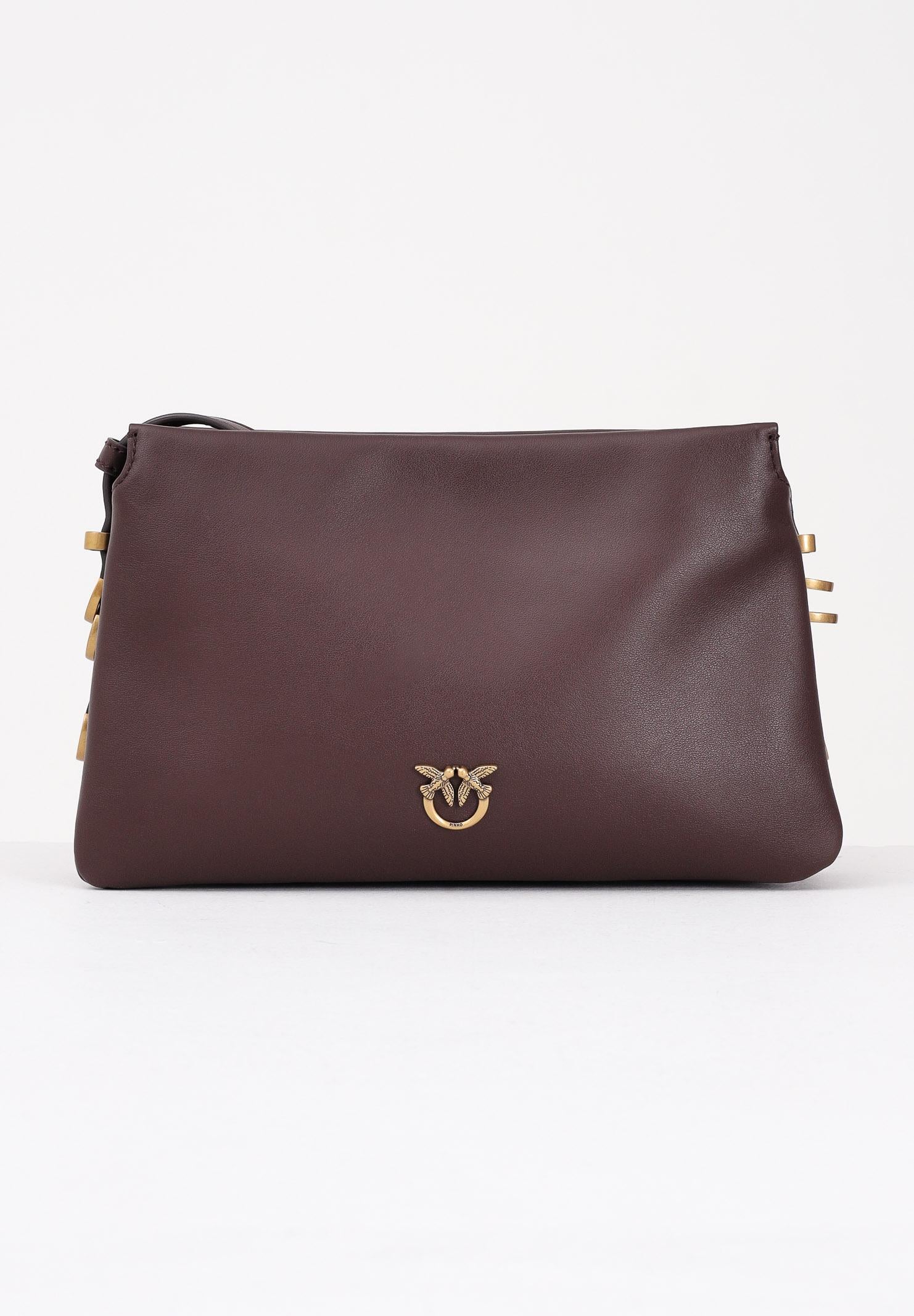 Image of PINKO Borsa a tracolla Mini One, Two, Three Bag marrone da donna