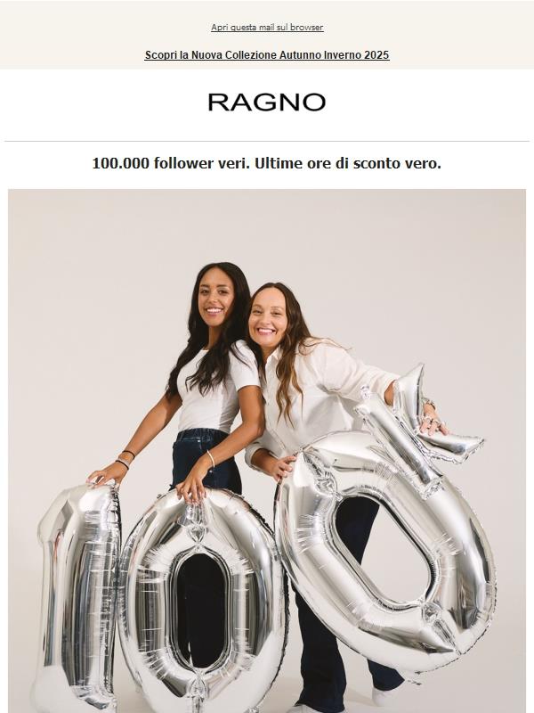 ⏰ Ultimo giorno per festeggiare con noi!