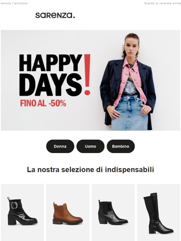 Fino al -50% per acquistare i vostri stivali ✨