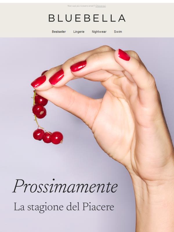 Prossimamente: La stagione del Piacere