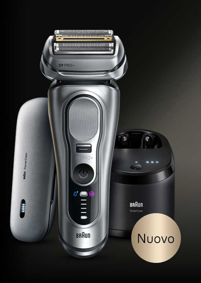 Braun Series 9 Pro+ con custodia di ricarica e stazione di pulizia