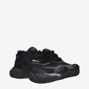 Versace Sneakers Men Fabric Black