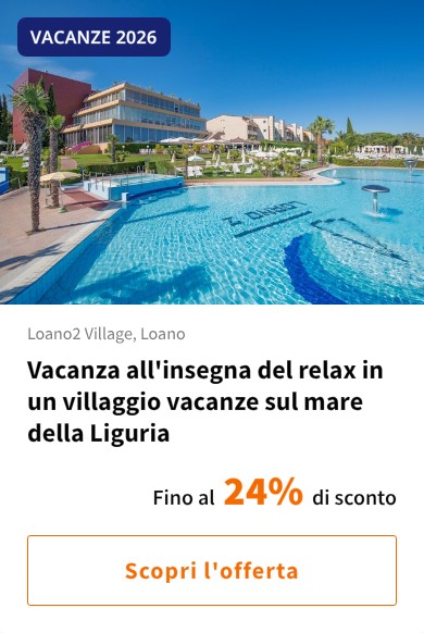 Vacanza all&#x27;insegna del relax in un villaggio vacanze sul mare della Liguria