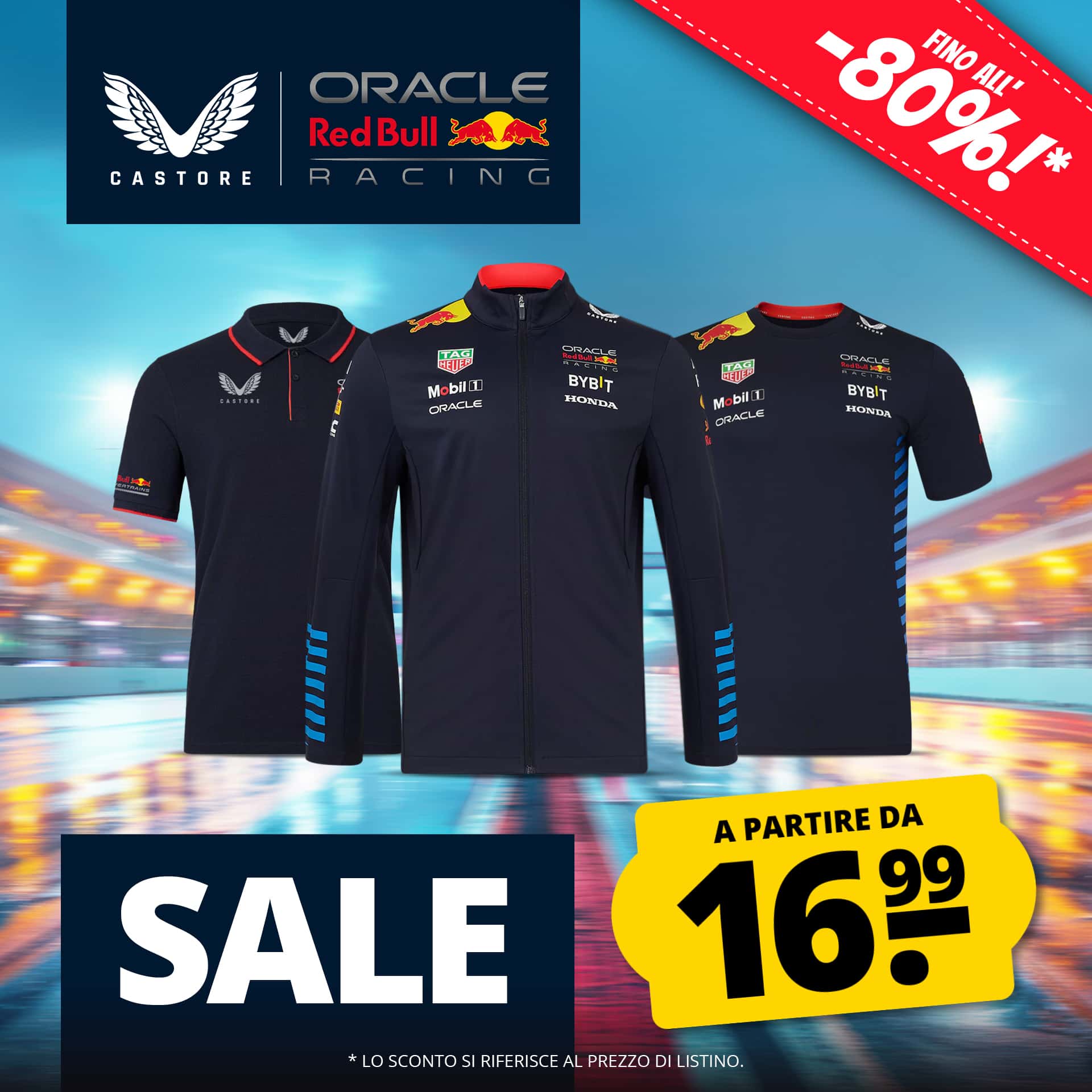 Oracle red bull castore formula 1 uomo giacca softshell