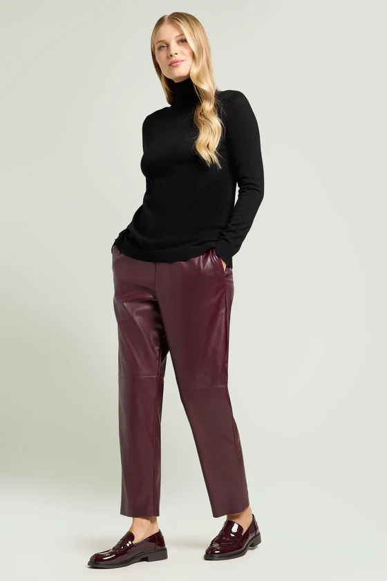 PANTALONI PULL-ON IN TESSUTO SPALMATO