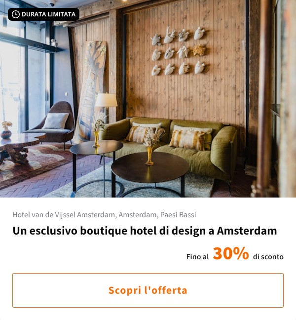 Un esclusivo boutique hotel di design a Amsterdam