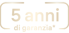 Prodotto in Germania Icona e garanzia di 5 anni Logo