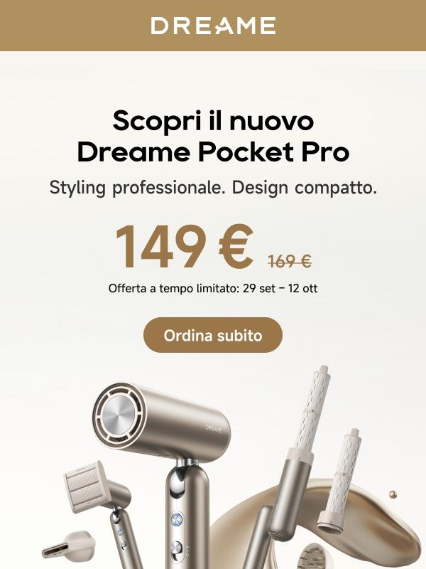 🎉 Scopri il nuovo Dreame Pocket Pro!