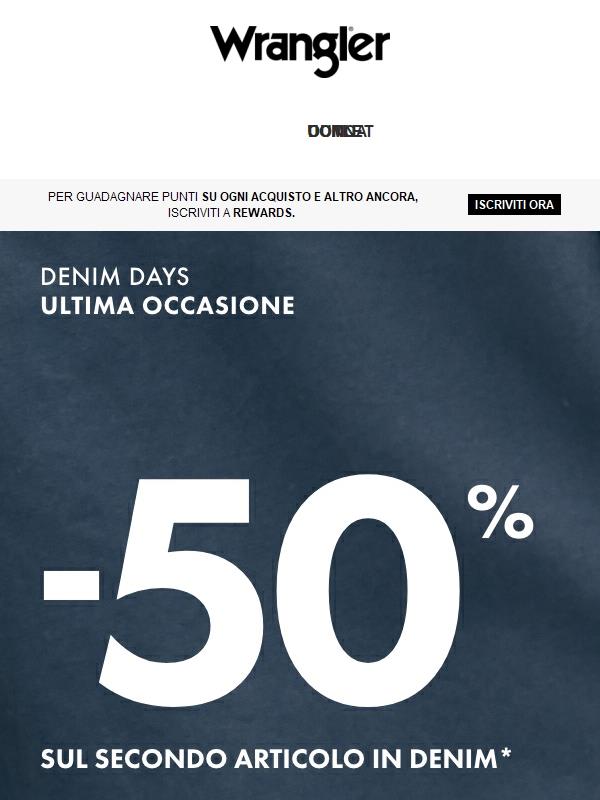 Ultima occasione per i Denim Days ⏰