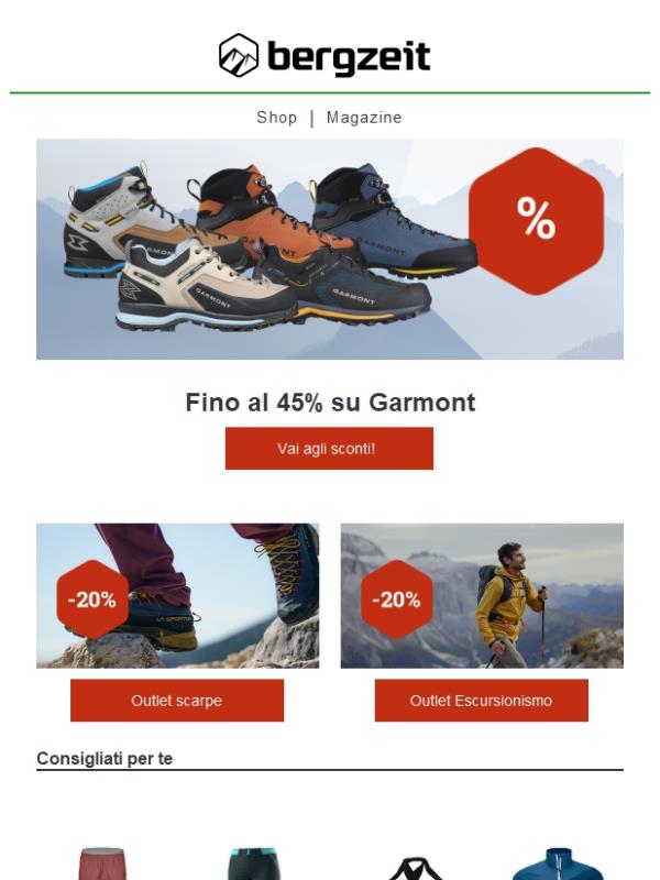 Super sconti escursionismo!