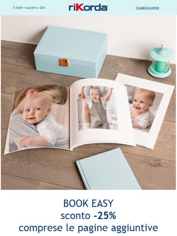 Il vostro fotolibro personale a -25%