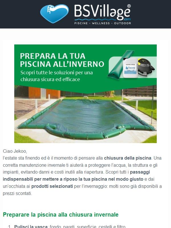 La tua Piscina è pronta per l'inverno? Guida e prodotti essenziali per una chiusura perfetta!