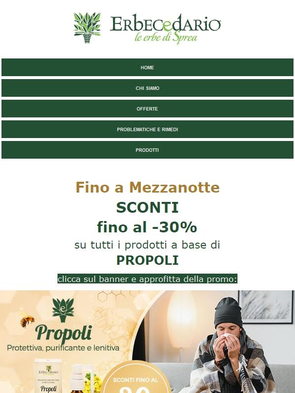 ❄️Prepara la tua difesa naturale! Sconti fino al -30% su Propoli fino a mezzanotte!