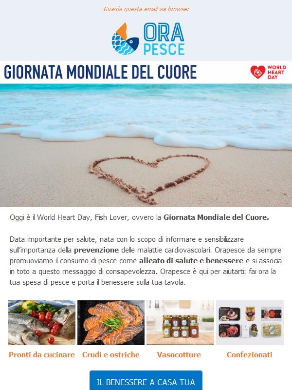 29 settembre, Giornata Mondiale del Cuore 🫀 Il pesce è un valido alleato.