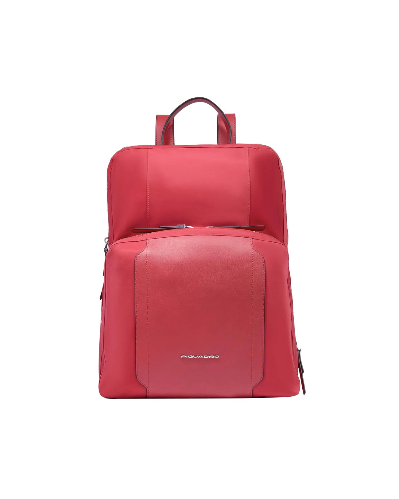 Image of Piquadro - Zaino espandibile in tessuto riciclato e pelle porta pc 15.6'' Circle