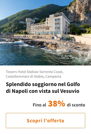 Splendido soggiorno nel Golfo di Napoli con vista sul Vesuvio