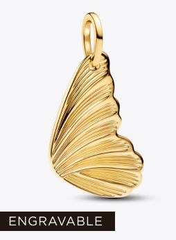 Engravable Butterfly Wing Tag Pendant