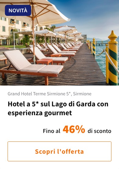Hotel a 5* sul Lago di Garda con esperienza gourmet