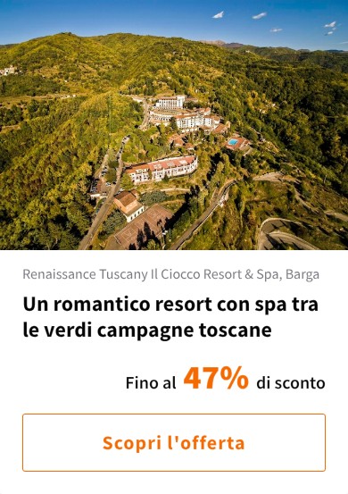 Un romantico resort con spa tra le verdi campagne toscane